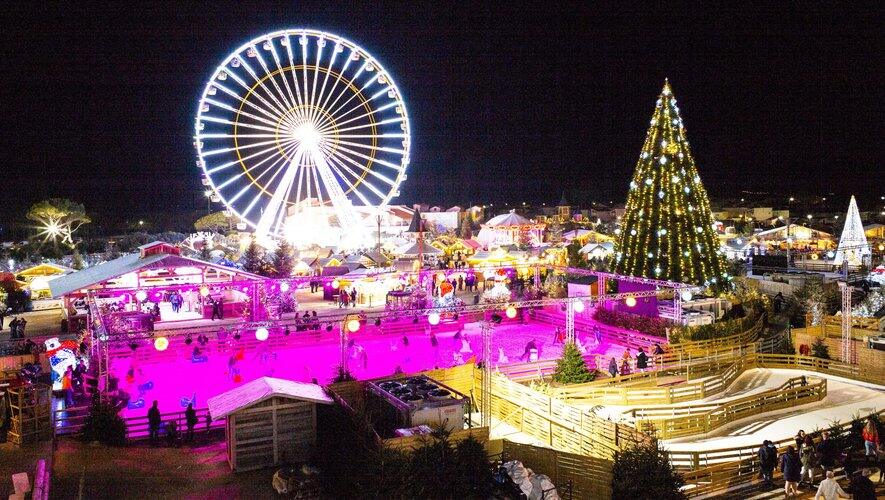 Le marché de Noël et la grande roue